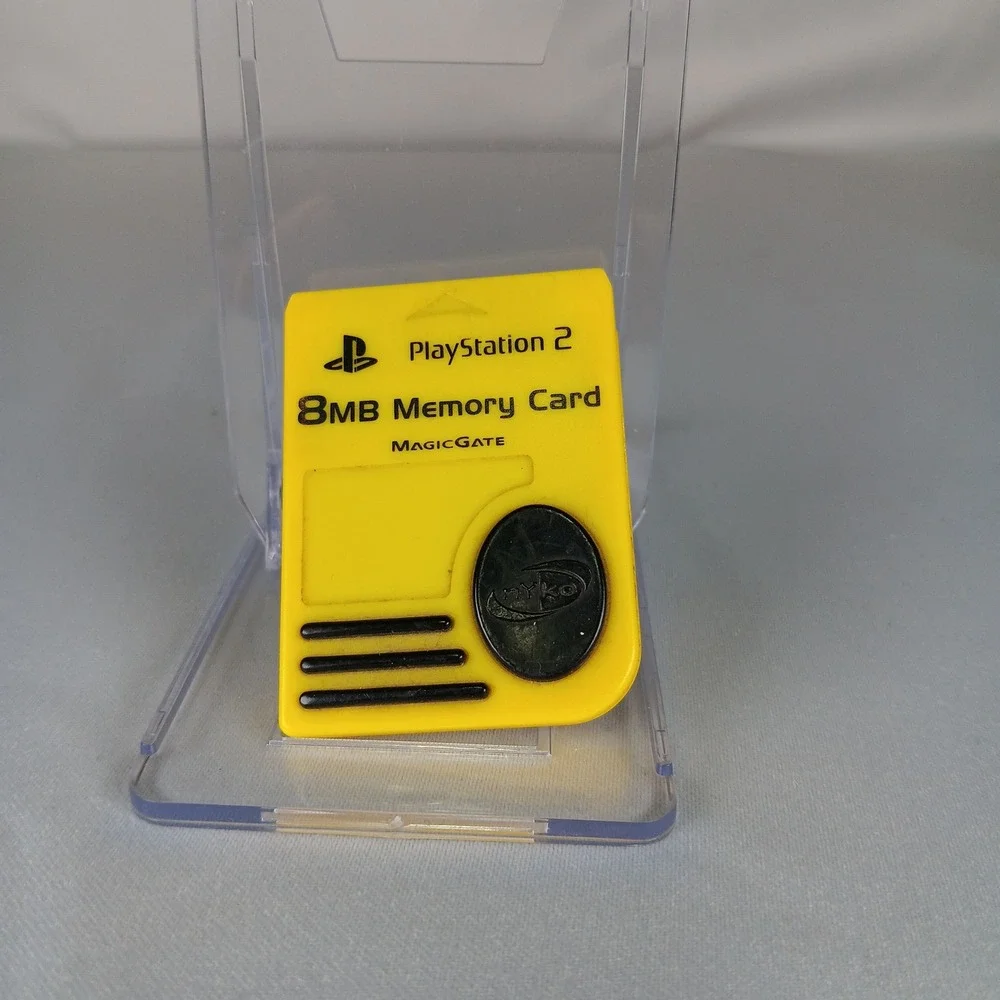 Official Nyko Sony Playstation 2 PS2 8MB Magicgate Memory Card PS-80516 Yellow